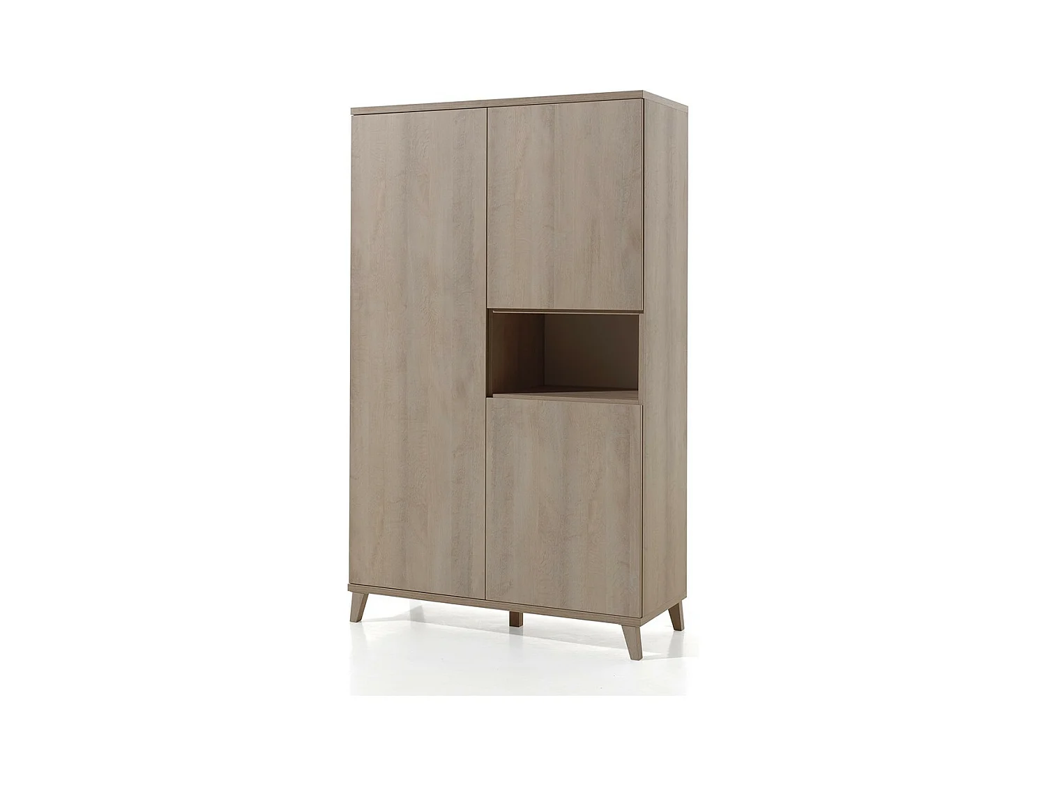 Armoire enfant 3 portes LOUISE – Chêne clair River Oak – Style bois chaleureux