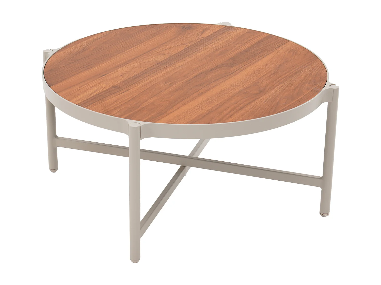 Garten-Sitzgruppe: Sofa 2-Sitzer, 2 Sessel & 2 Tische - Aluminium - Beige - LOMAM von MYLIA