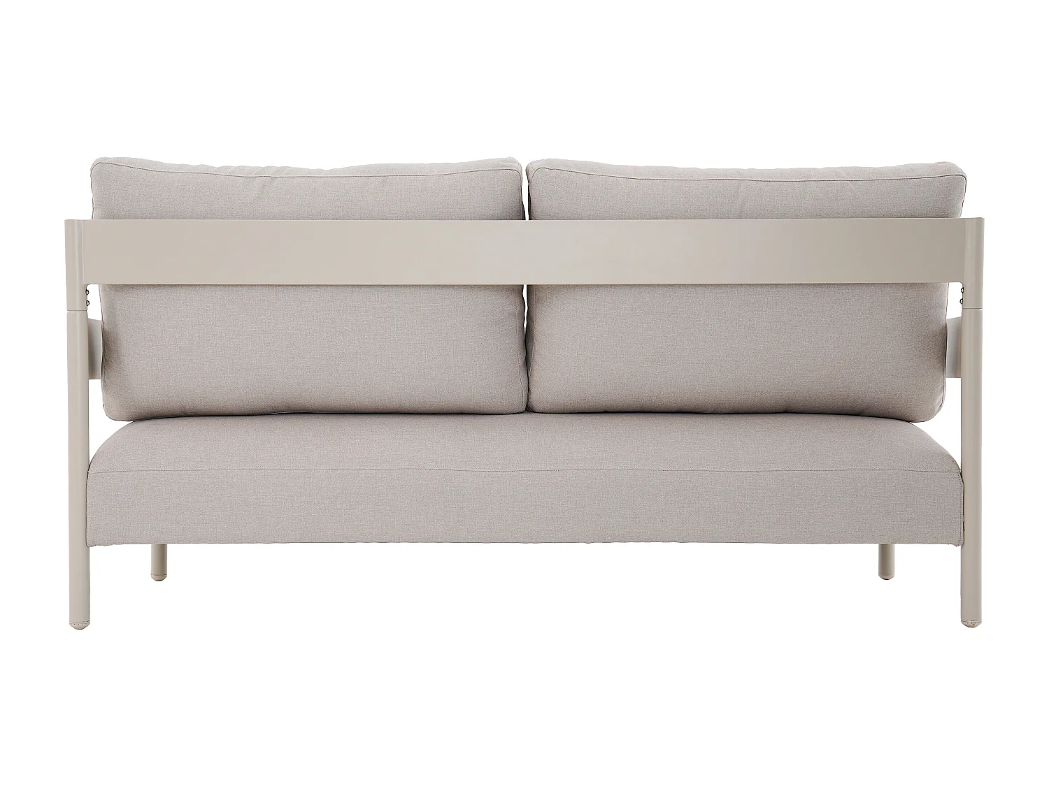 Garten-Sitzgruppe: Sofa 2-Sitzer, 2 Sessel & 2 Tische - Aluminium - Beige - LOMAM von MYLIA
