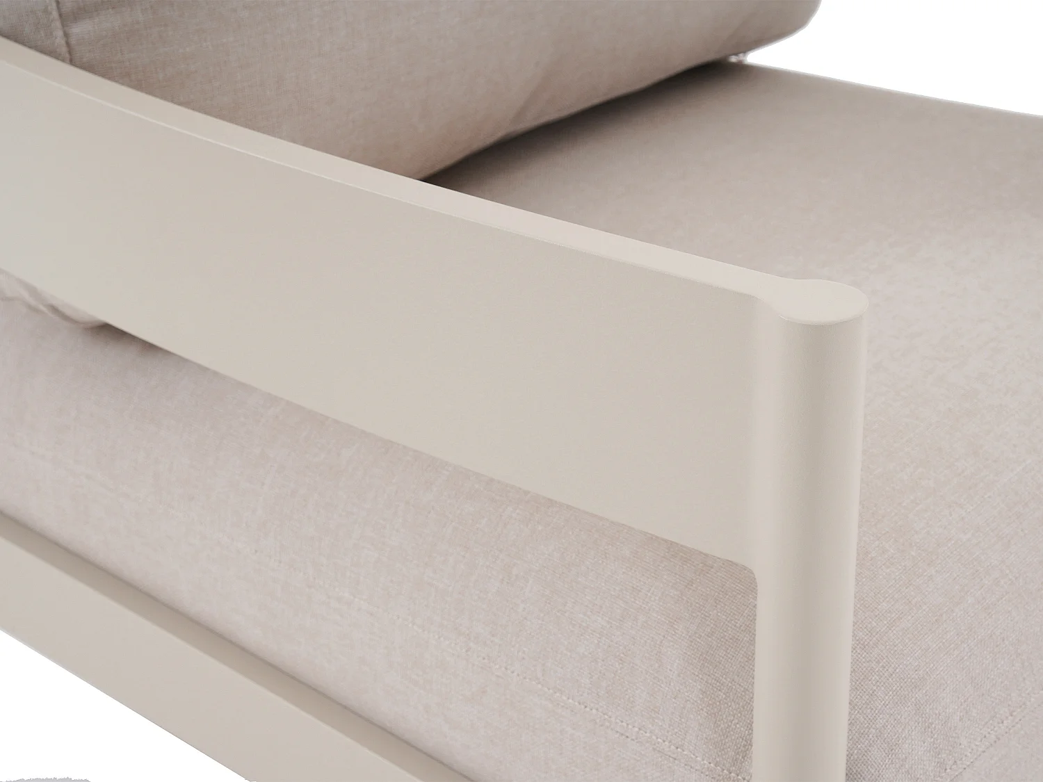 Garten-Sitzgruppe: Sofa 2-Sitzer, 2 Sessel & 2 Tische - Aluminium - Beige - LOMAM von MYLIA