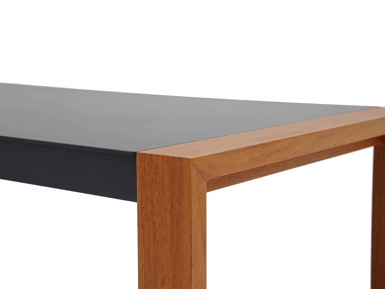 Conjunto de lazer de jardim em alumínio: um sofá de 3 lugares, 2 cadeirões e uma mesa de centro natural almofadas pretas - JALLY de MYLIA