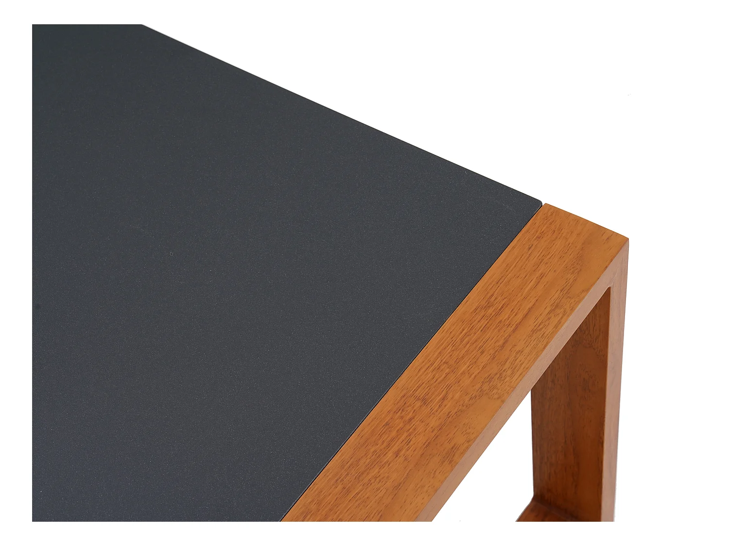 Salon de jardin en aluminium : un canapé 3 places, 2 fauteuils et une table basse - Naturel coussins gris anthracite - JALLY de MYLIA