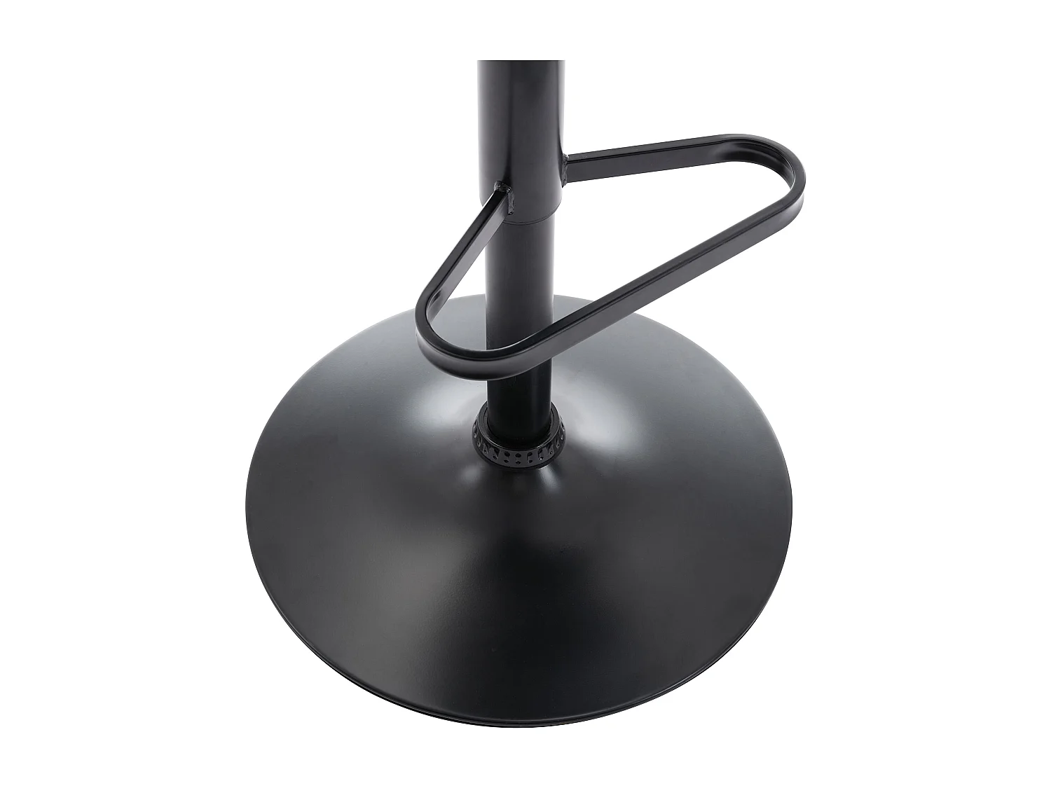 Lot de 2 tabourets en velours côtelé et métal noir - Hauteur réglable - Vert - LILIYA