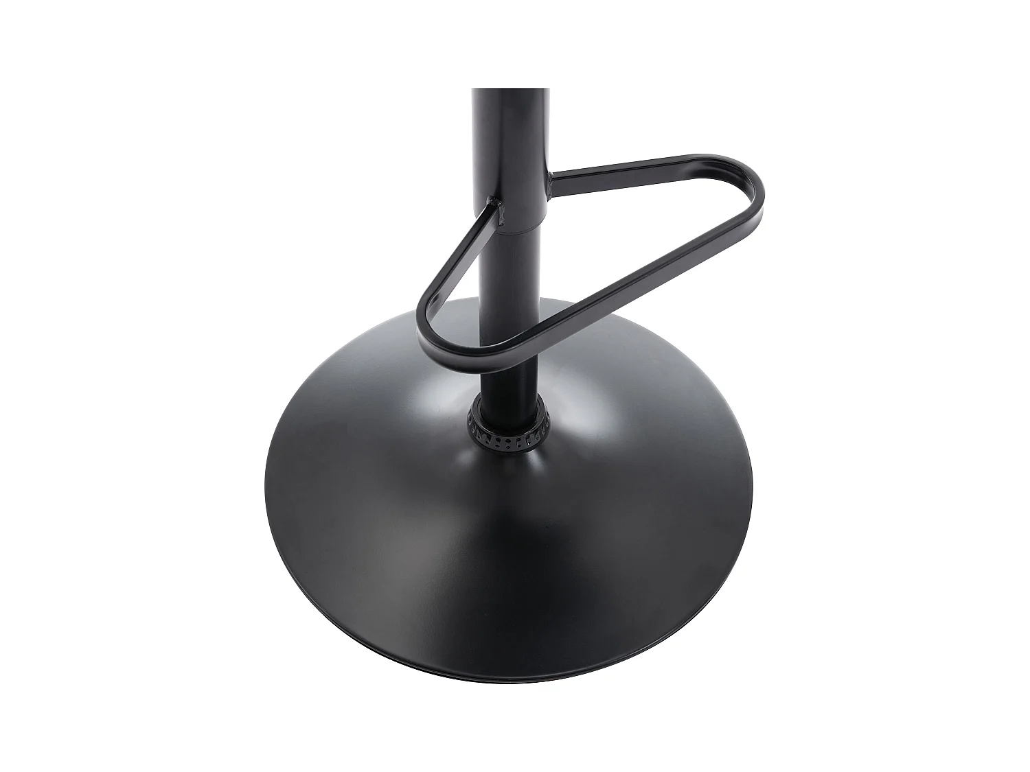 Lot de 2 tabourets en velours côtelé et métal noir - Hauteur réglable - Vert - LILIYA