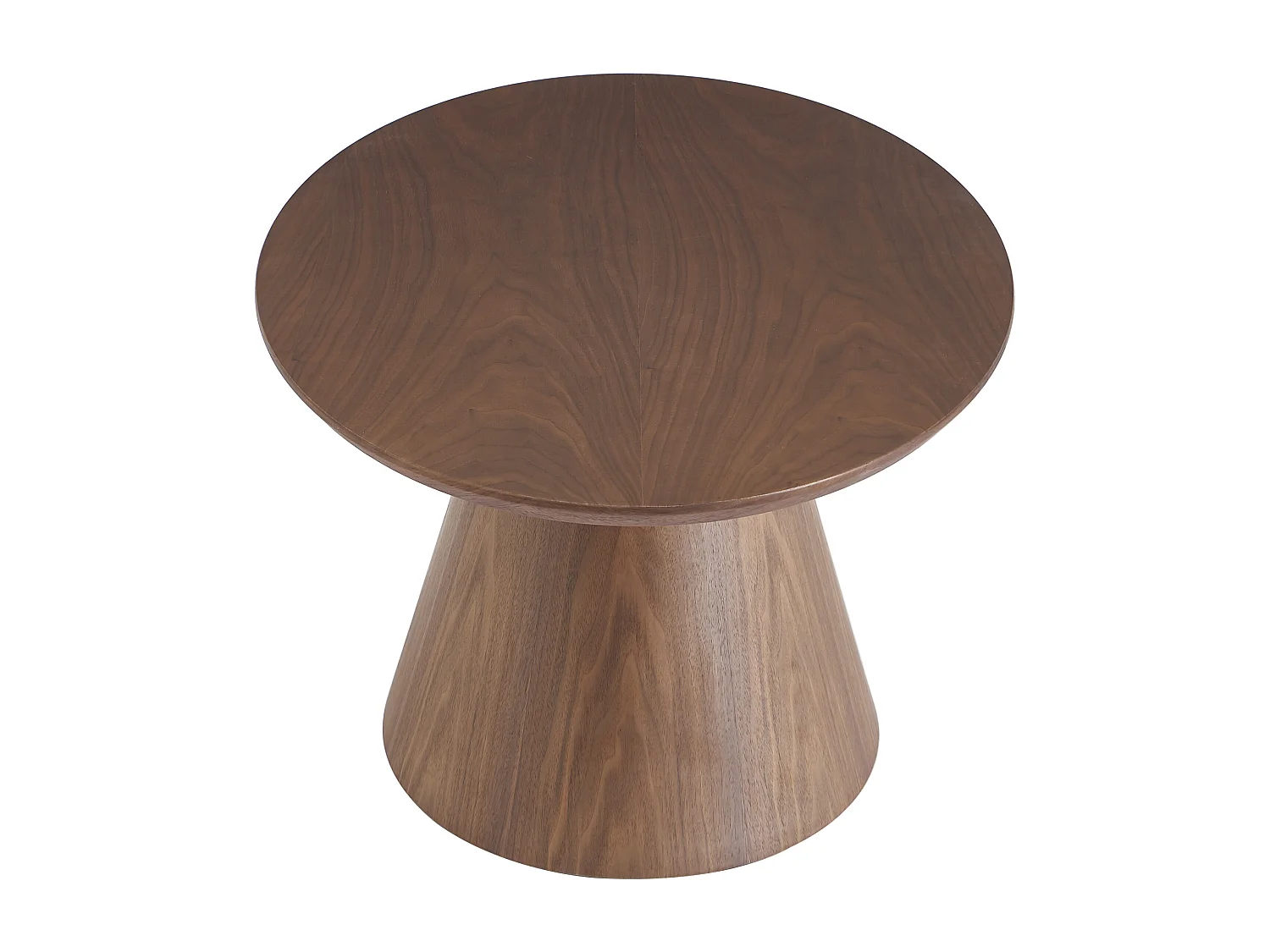 Stolik kawowy z orzechową okleiną - Naturalny ciemny - ANTELADA