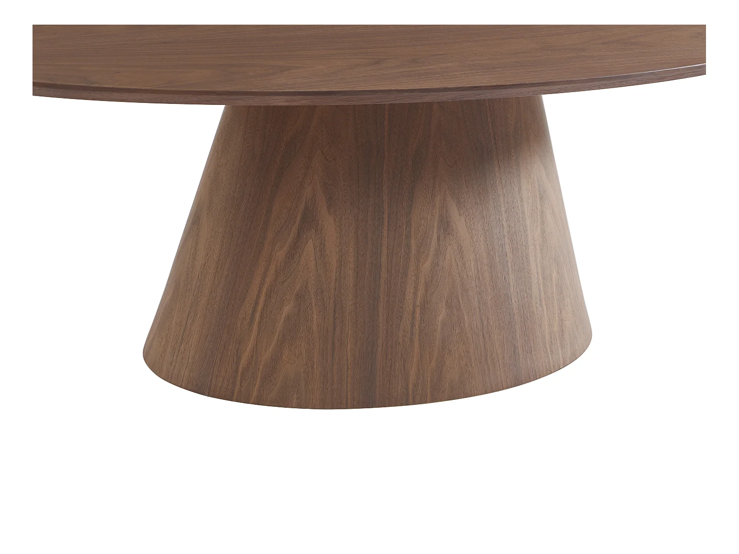 Mesa de centro chapada en nogal - Natural oscuro - ANTELADA