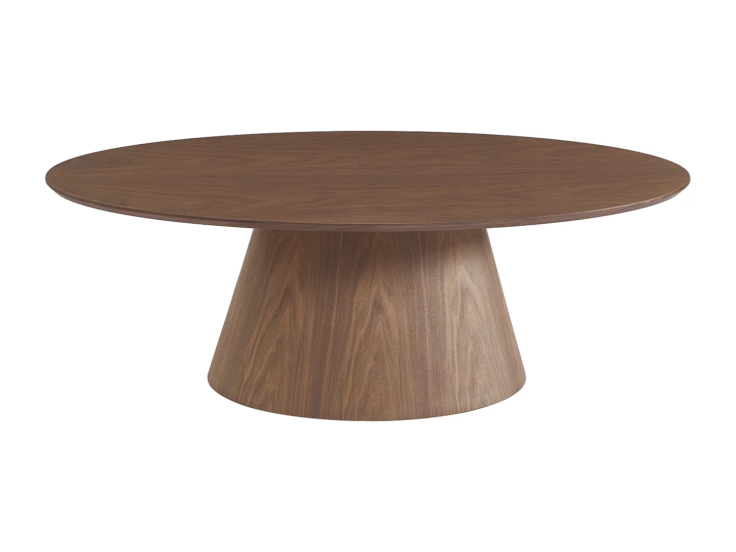 Soffbord med valnötsfaner - Mörkbrun - ANTELADA