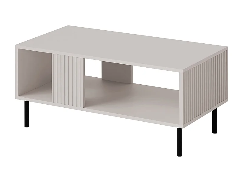 Table basse Livsevi 102, Cachemire, 44x50x92cm, Stratifié, Angulaire