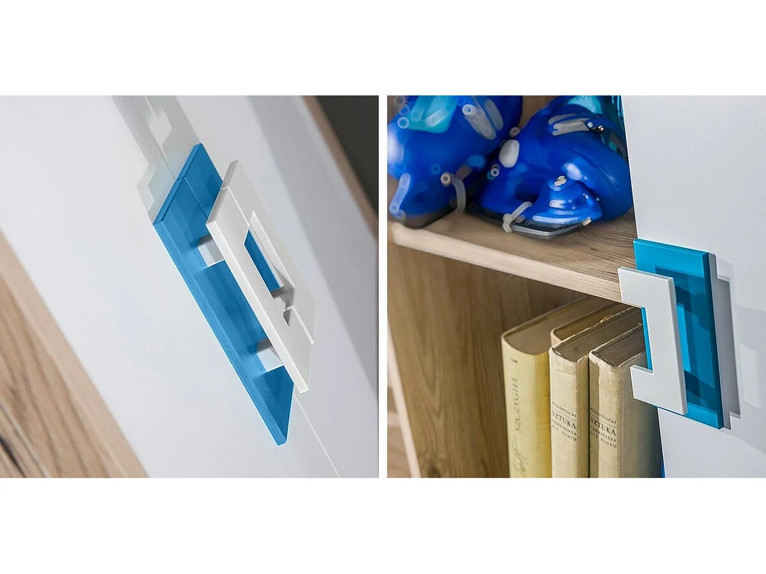 Estantería Tolfere 104, Con puertas|Cerrable|Con cajones, Aglomerado laminado, 190x40cm