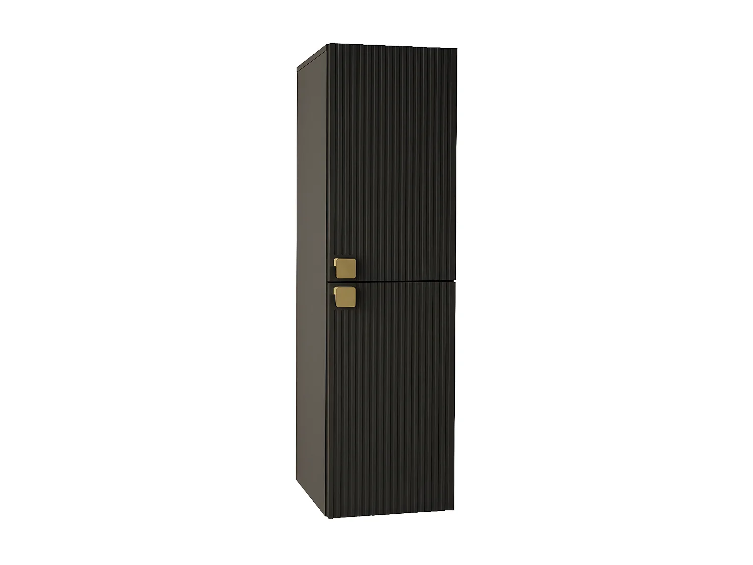 Mueble de baño de pared Orlvera 100, Negro, Montada en la pared, Número de puertas: 2,