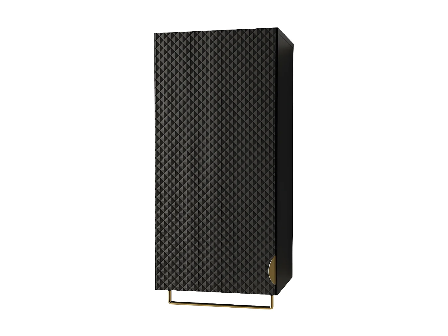 Mueble de baño de pared Fenenou 102, Negro, Montada en la pared, Número de puertas: 1,