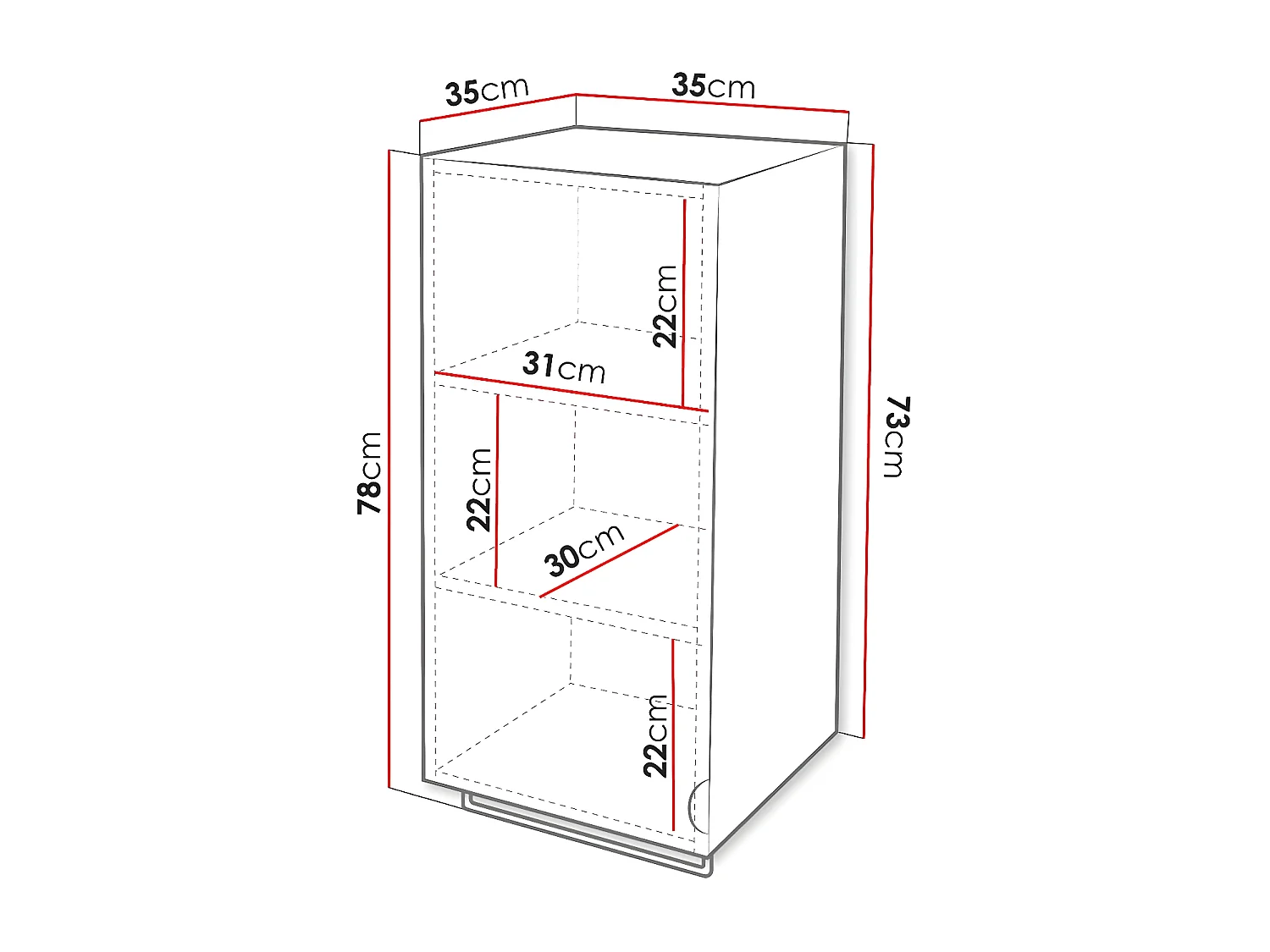 Mueble de baño de pared Fenenou 102, Negro, Montada en la pared, Número de puertas: 1,