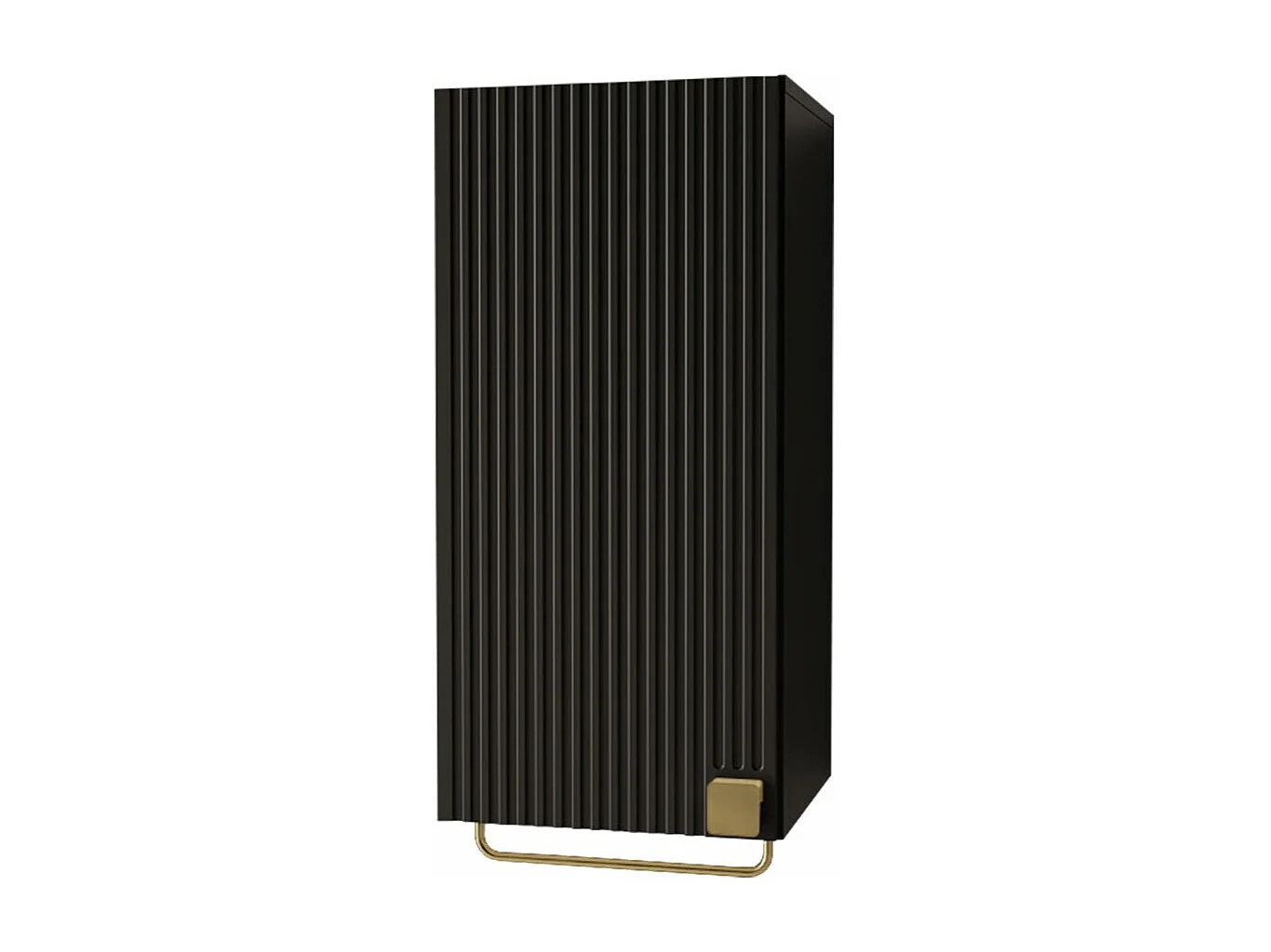 Armoire de toilette murale Orlvera 101, Noir, À suspendre, Le nombre de portes: 1, 73cm