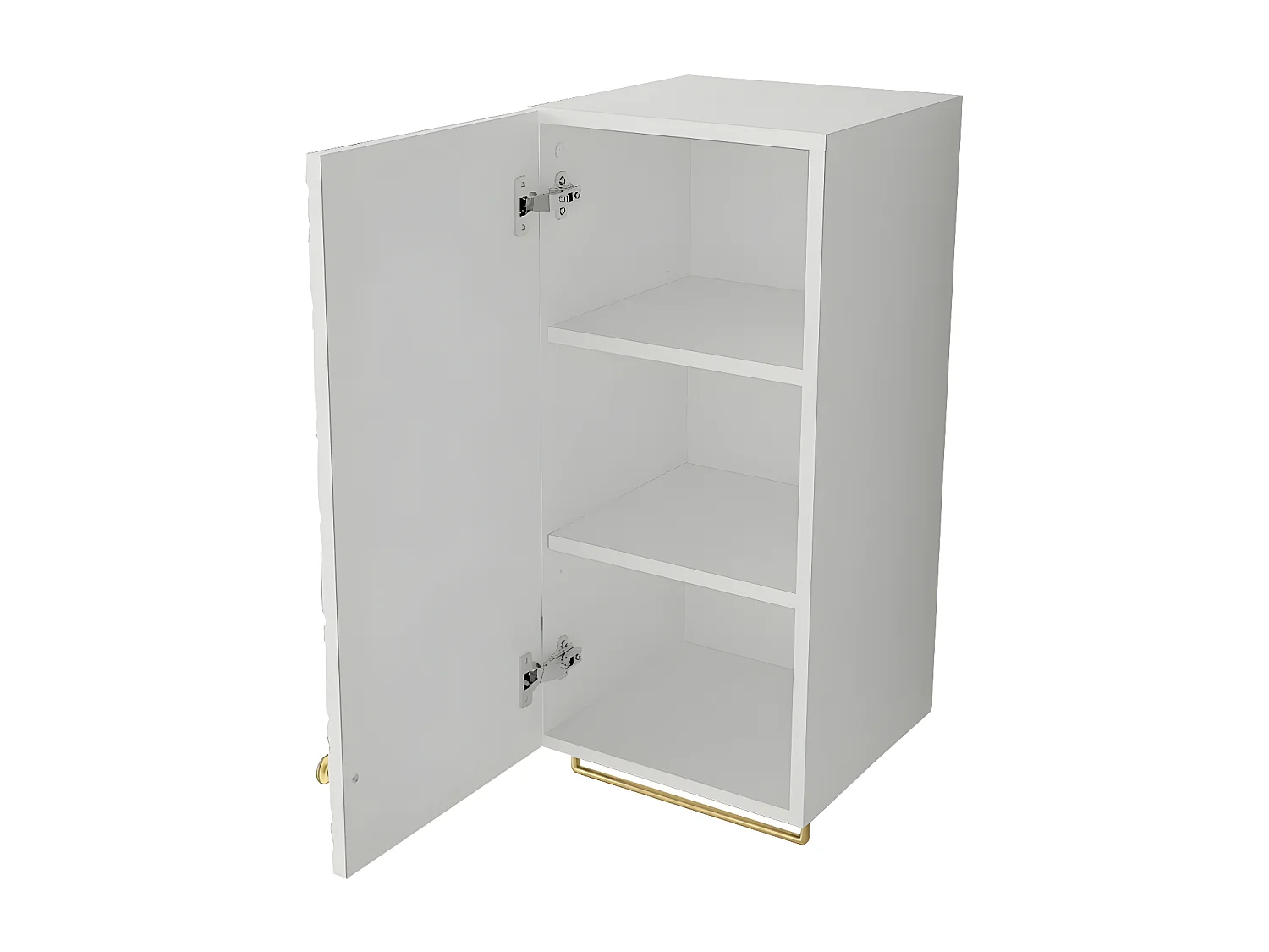 Armoire de toilette murale Merced E105, Blanc, À suspendre, Le nombre de portes: 1, 78cm