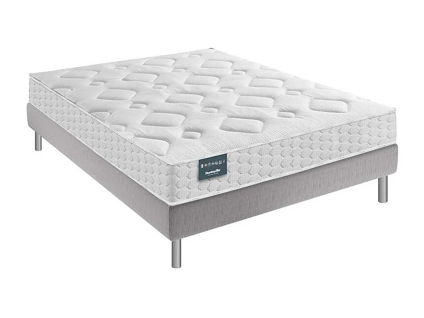 Ensemble Dunlopillo CAMELIA Sommier Confort Ferme 180x200 - Double Sommier