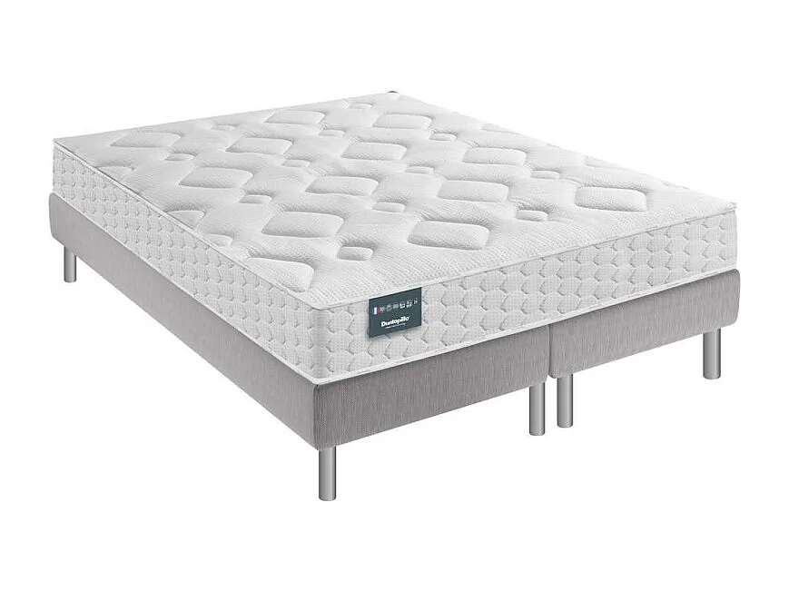 Ensemble Dunlopillo CAMELIA Sommier Confort Ferme 180x200 - Double Sommier