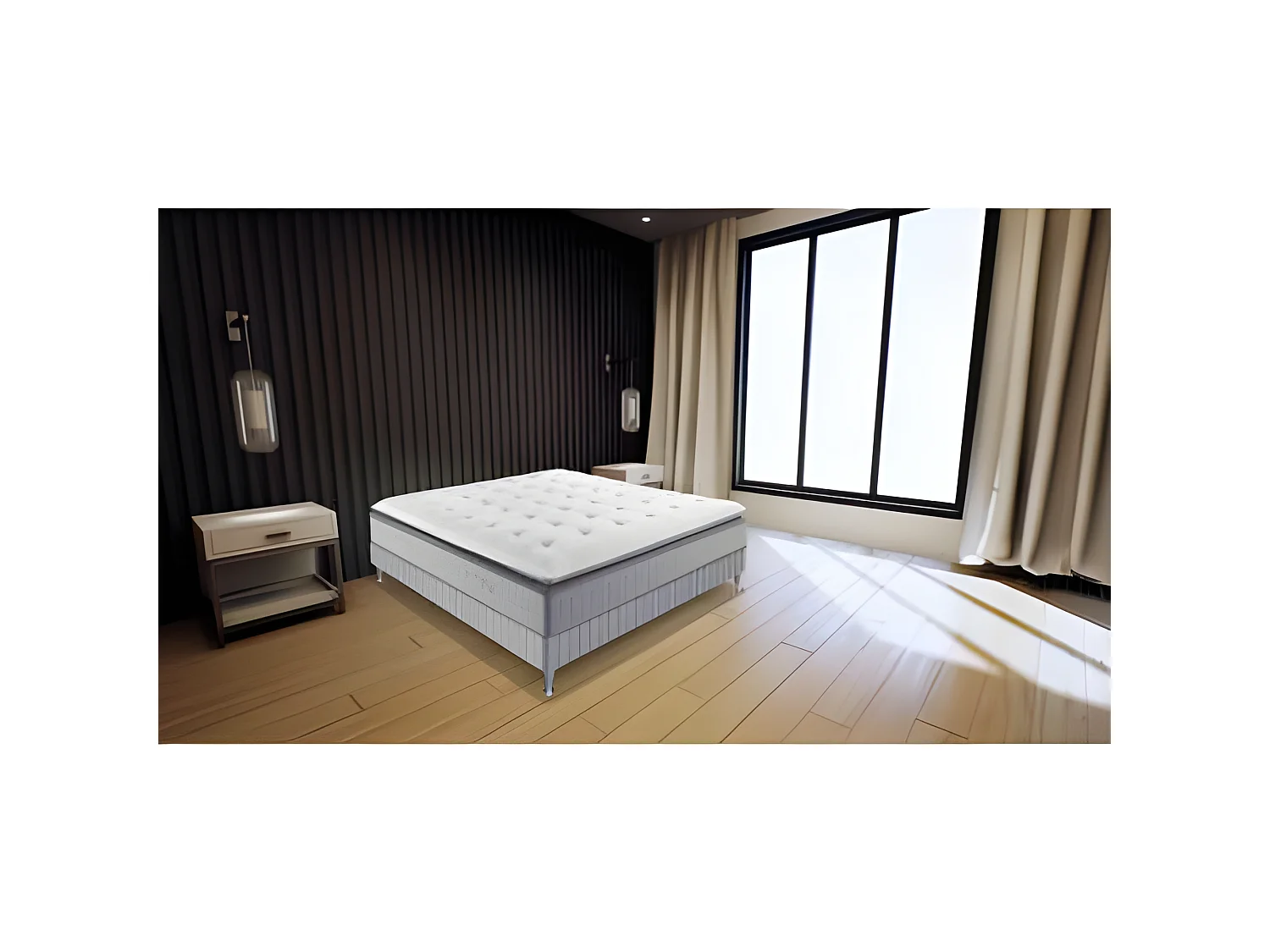 Ensemble Simmons CosyTop - 651 ressorts ensachés 160x200 - Double Sommier