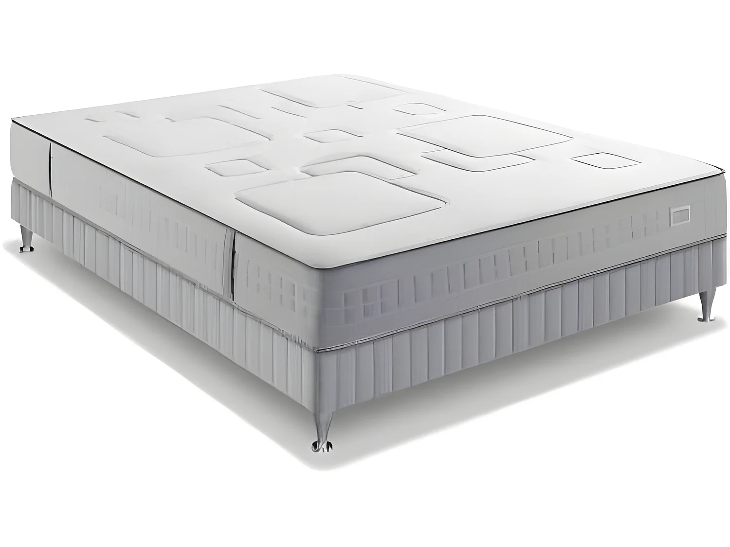 Ensemble Simmons Optimal - 580 ressorts ensachés 90x200