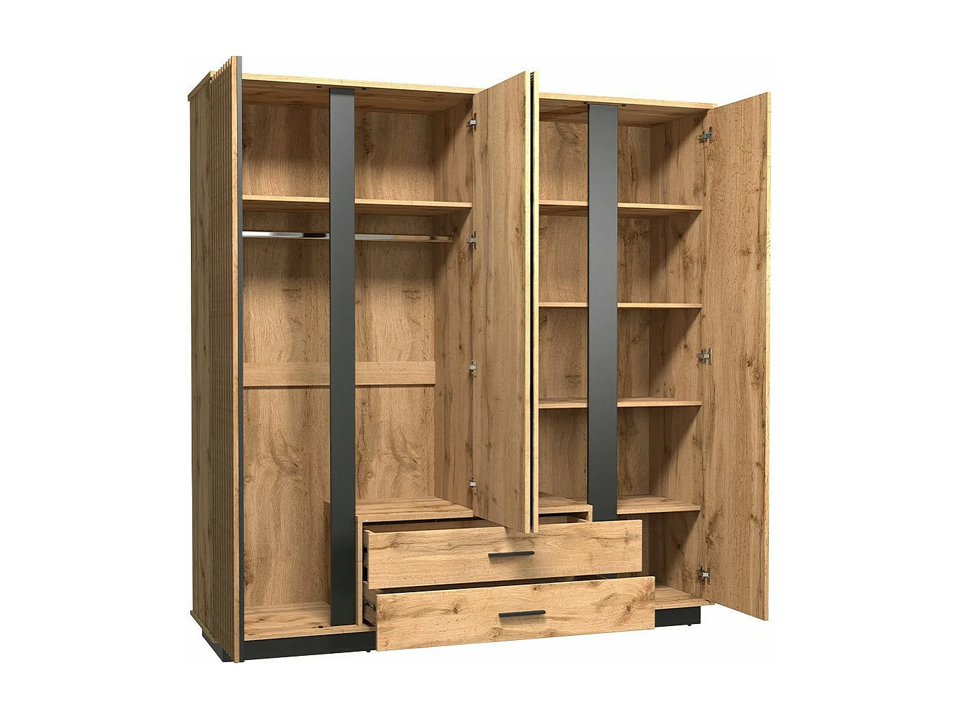 Roupeiro Ogden J121, 205x197x52cm