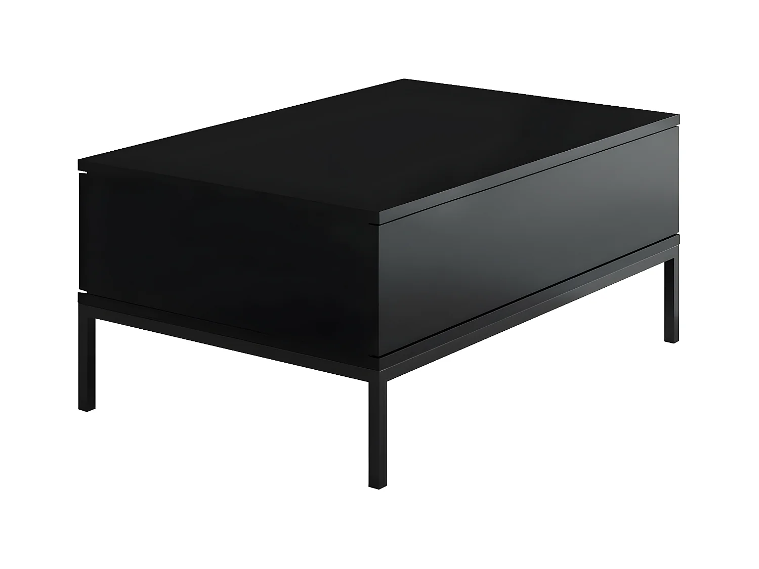 Table basse en agglomeré et métal Lord