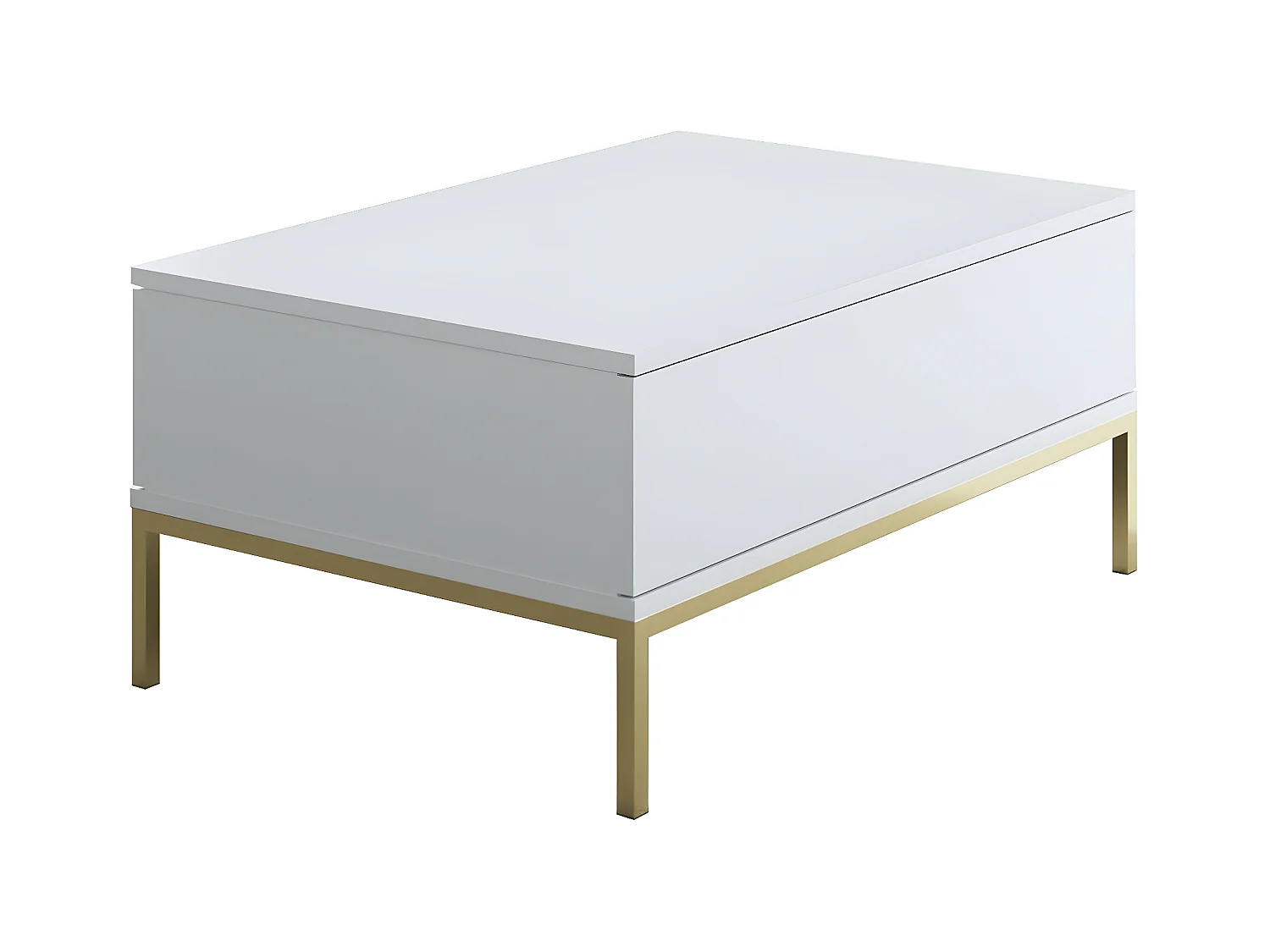 Table basse en agglomeré et métal Lord