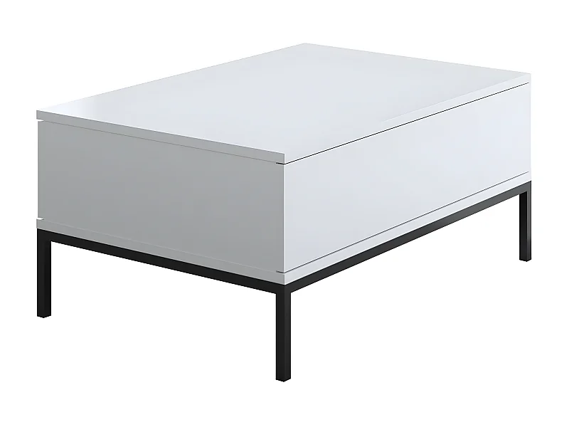 Table basse en agglomeré et métal Lord