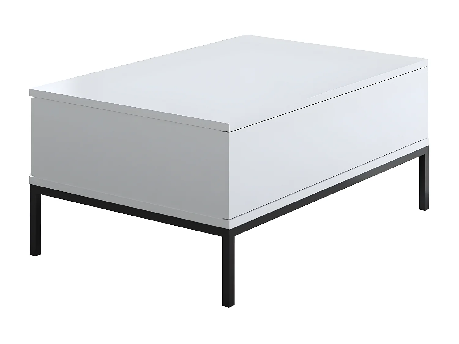 Table basse en agglomeré et métal Lord