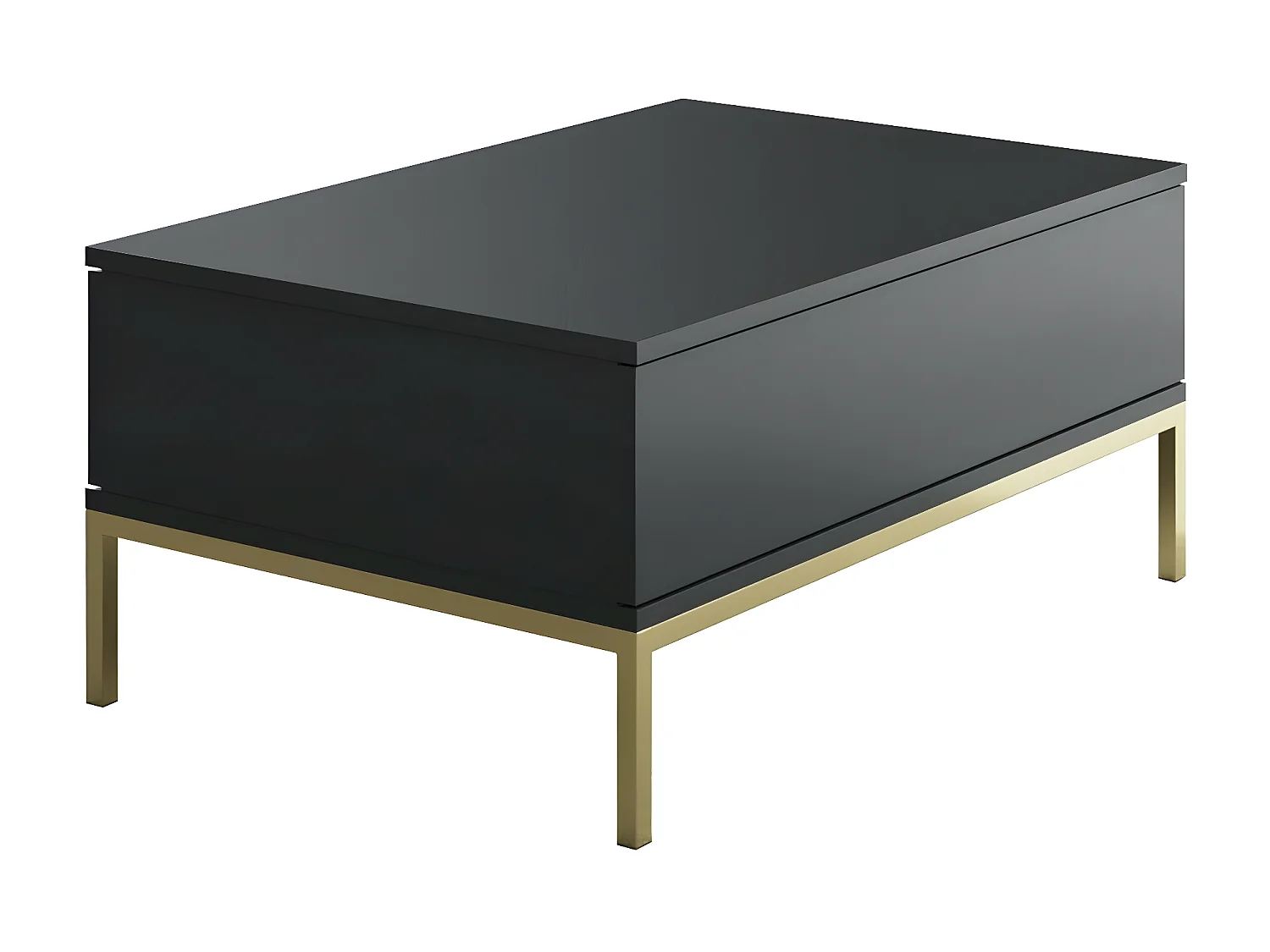 Table basse en agglomeré et métal Lord