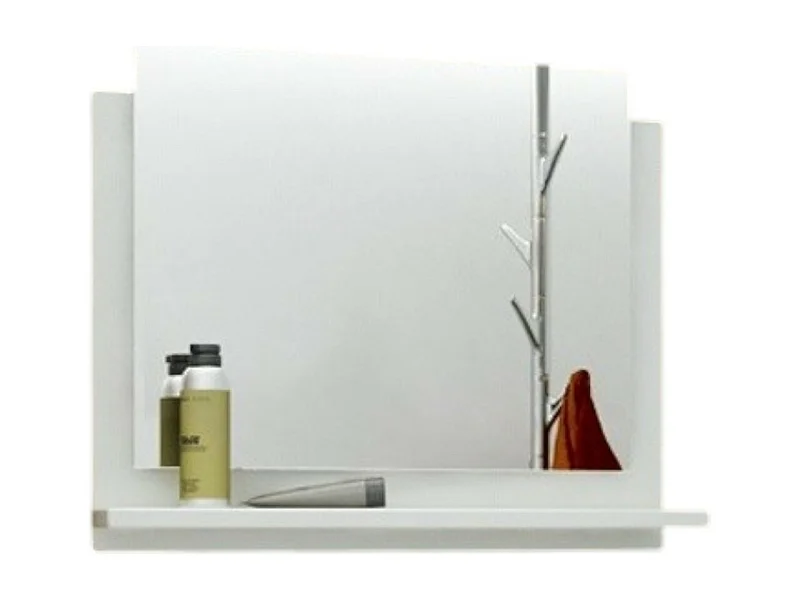 Badkamerspiegel voor OWL/RAVEN/BIRD collectie, wit van kleur