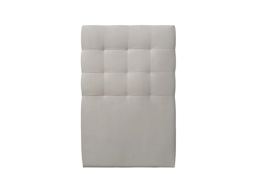 Tete de lit Capitonnée Velours Gris clair L 90 cm - Ep 10 cm rembourré