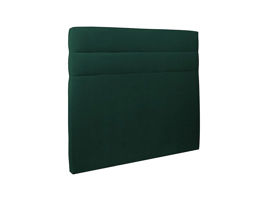 Tete de lit Lignes Velours Vert L 200 cm - Ep 10 cm rembourré
