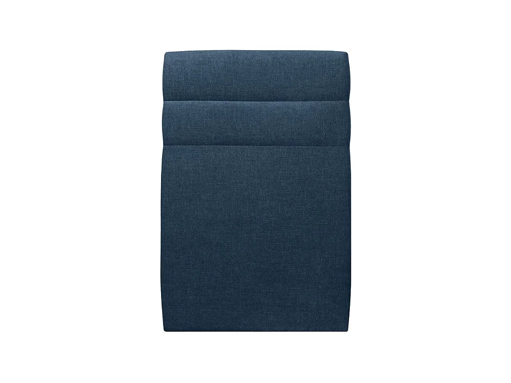 Tete de lit Lignes Tissu Bleu L 90 cm - Ep 10 cm rembourré