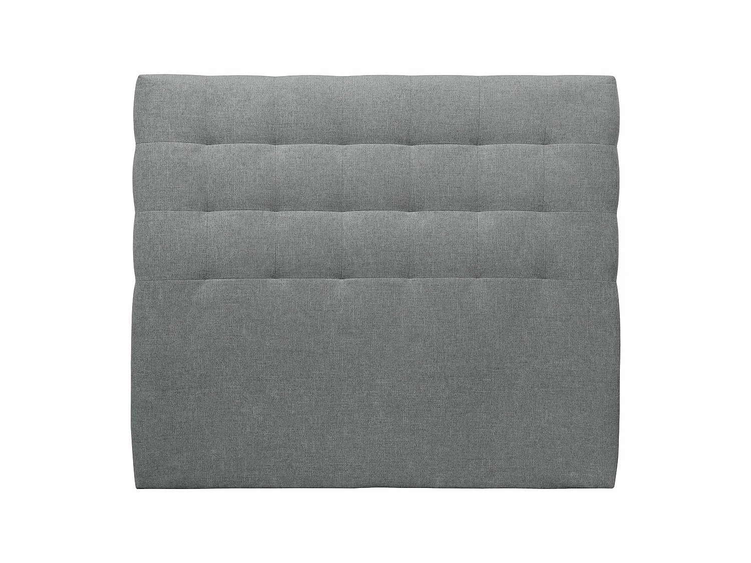 Tete de lit Capitonnée Tissu Gris anthracite L 180 cm - Ep 10 cm rembourré