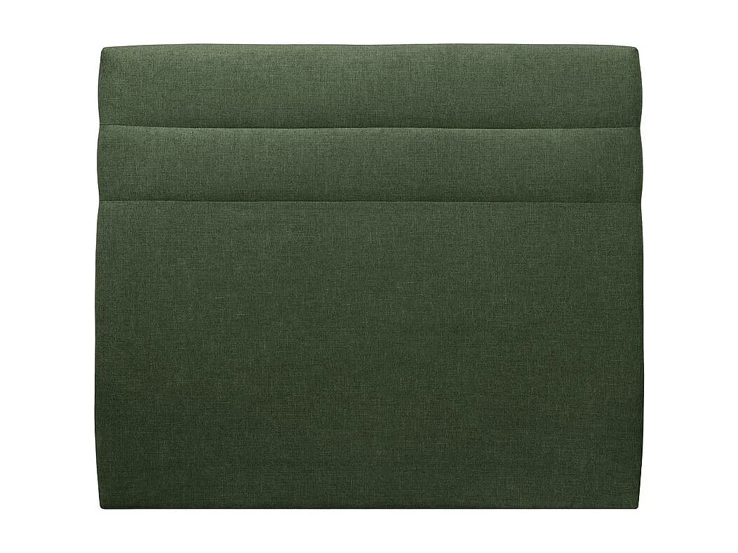 Tete de lit Lignes Tissu Vert L 180 cm - Ep 10 cm rembourré
