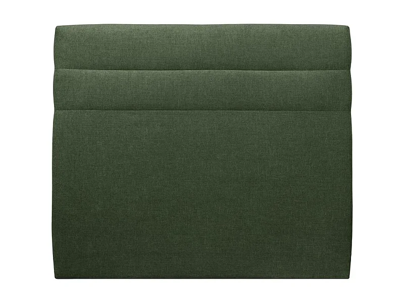 Tete de lit Lignes Tissu Vert L 180 cm - Ep 10 cm rembourré