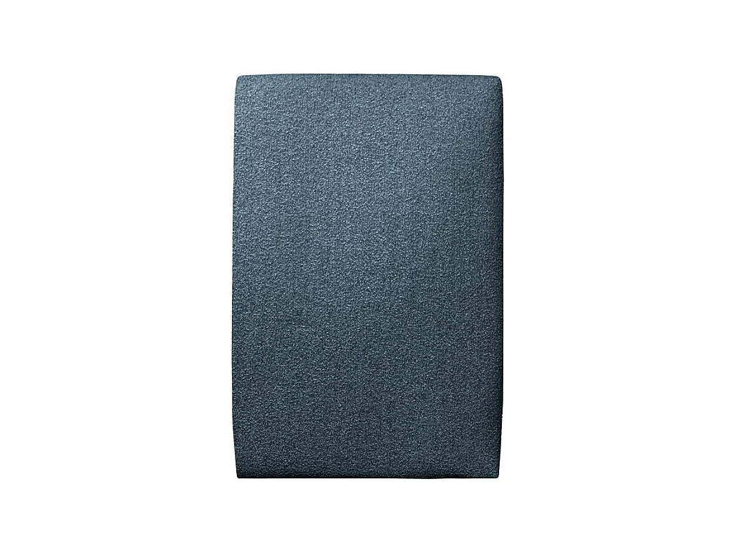 Tete de lit Tapissée Bouclette Bleue L 90 cm - Ep 10 cm rembourré