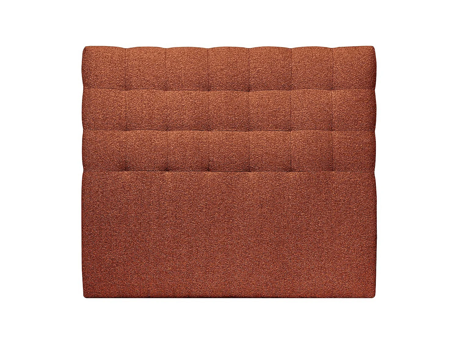 Tete de lit Capitonnée Bouclette Terracotta L 150 cm - Ep 10 cm rembourré