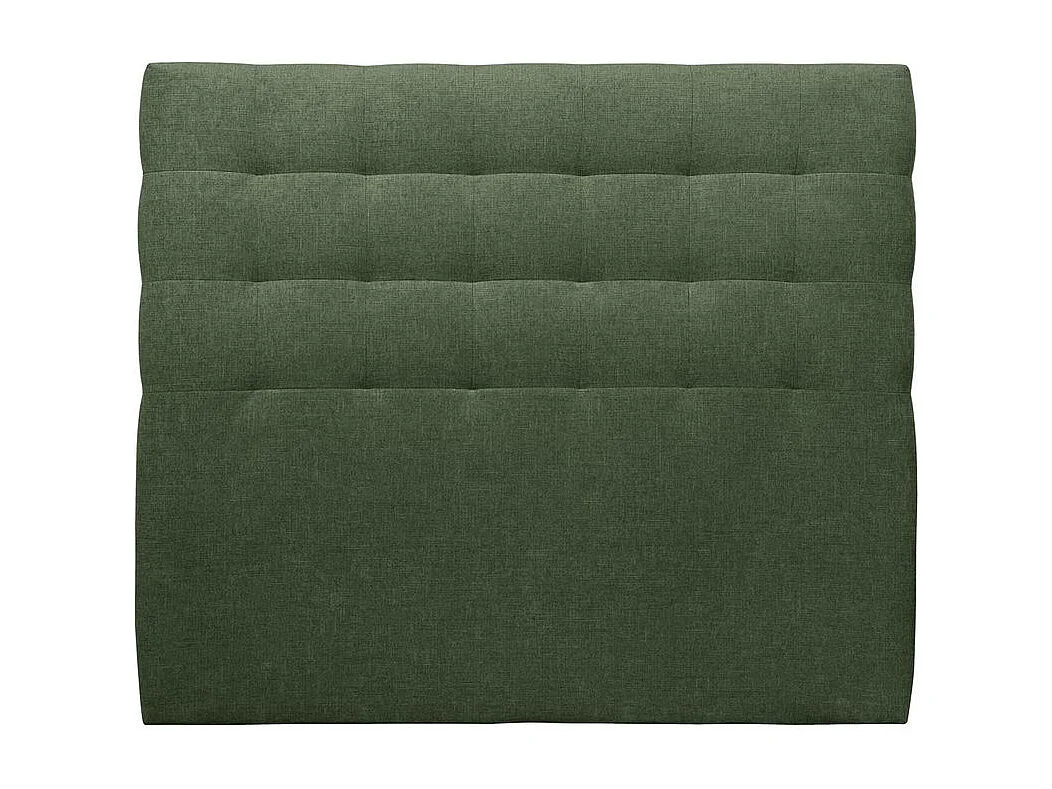 Tete de lit Capitonnée Tissu Vert L 140 cm - Ep 10 cm rembourré