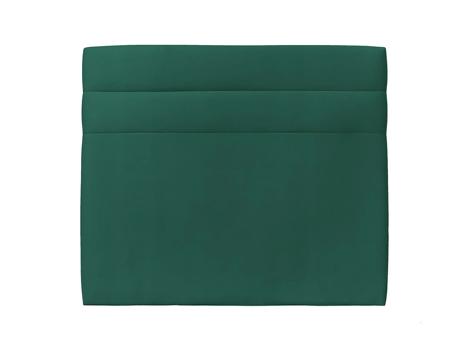Tete de lit Lignes Velours Vert L 160 cm - Ep 10 cm rembourré
