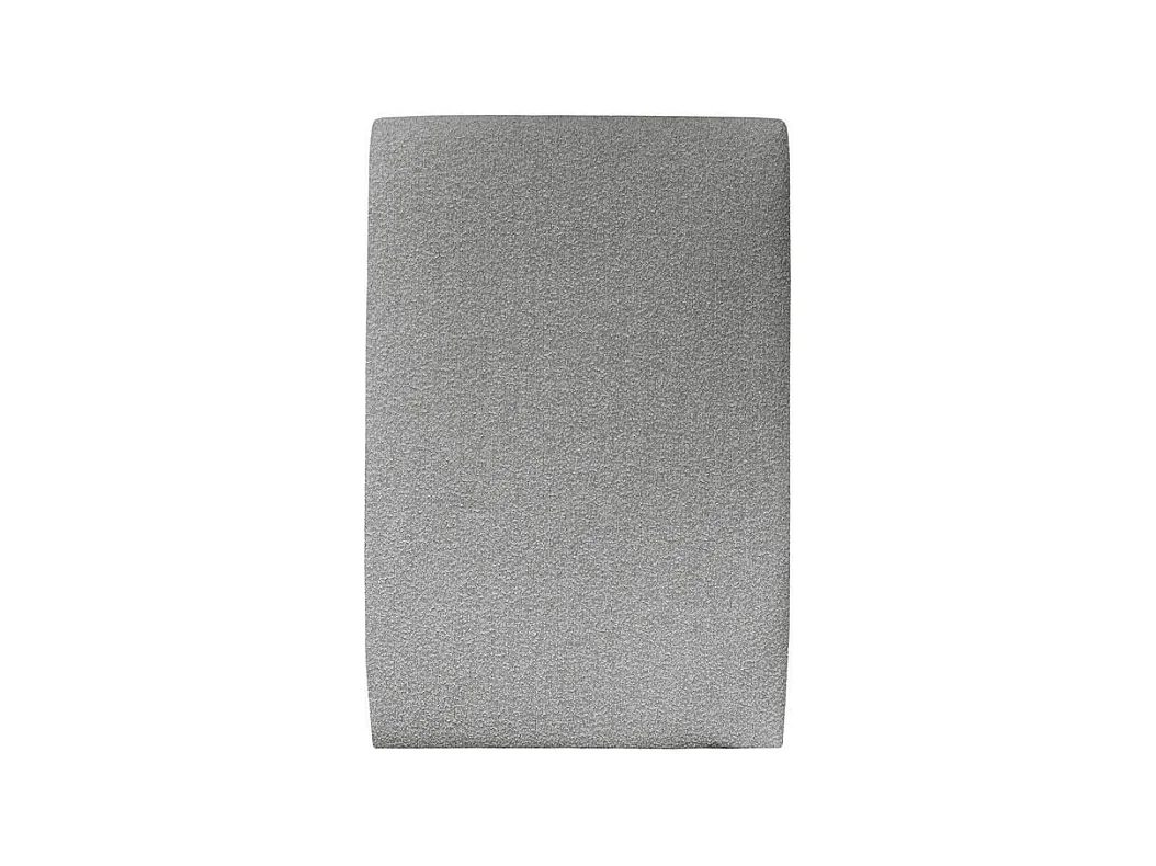 Tete de lit Tapissée Bouclette Gris L 90 cm - Ep 10 cm rembourré