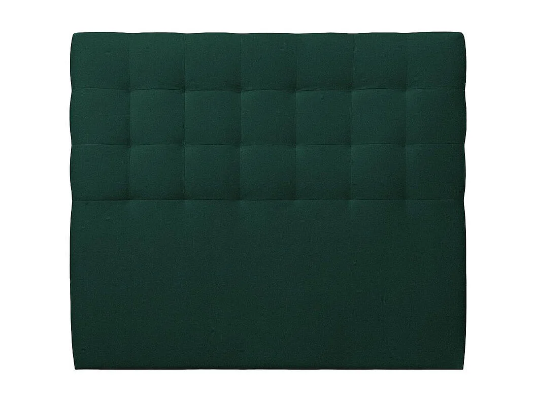 Tete de lit Capitonnée Velours Vert L 180 cm - Ep 10 cm rembourré