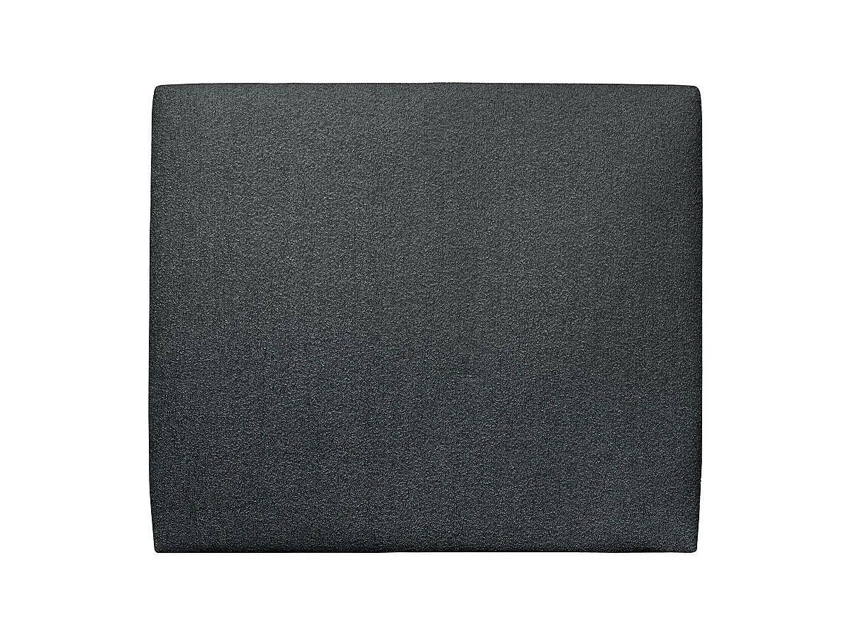 Tete de lit Tapissée Bouclette Noir L 180 cm - Ep 10 cm rembourré