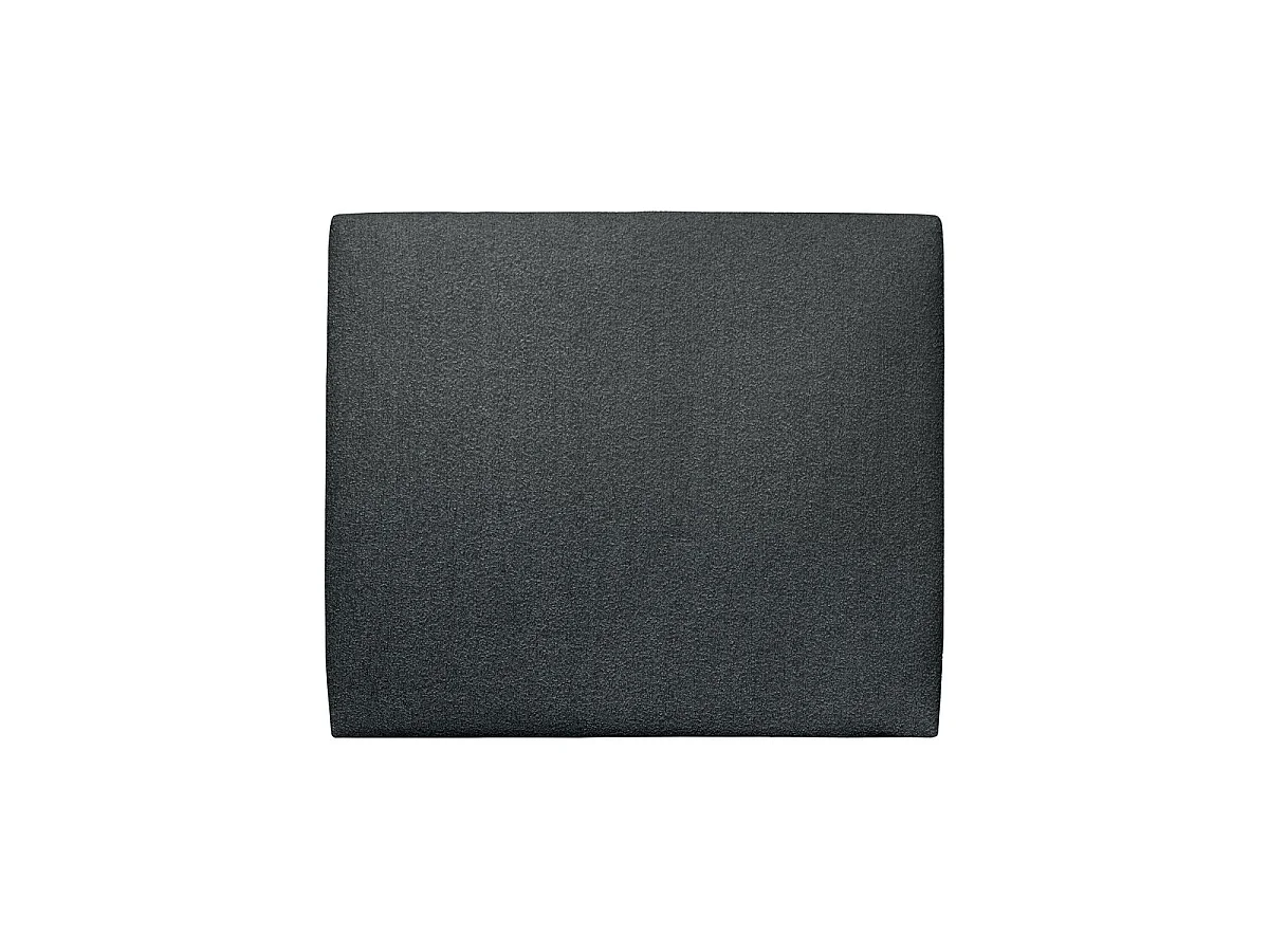 Tete de lit Tapissée Bouclette Noir L 180 cm - Ep 10 cm rembourré