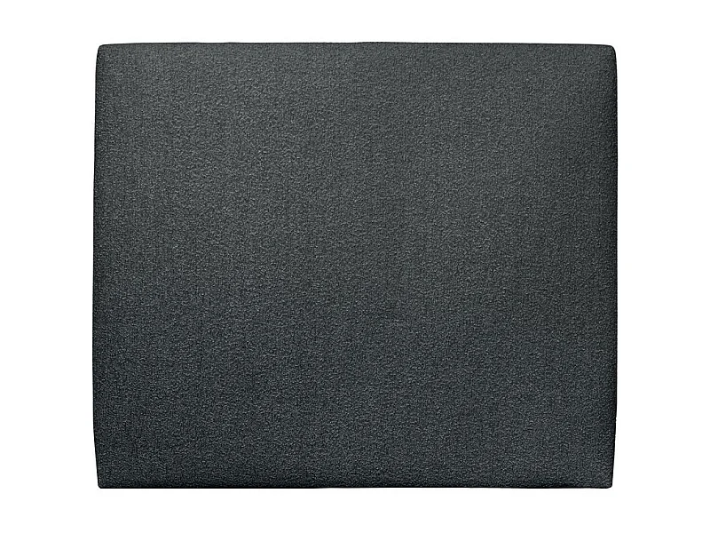 Tete de lit Tapissée Bouclette Noir L 180 cm - Ep 10 cm rembourré