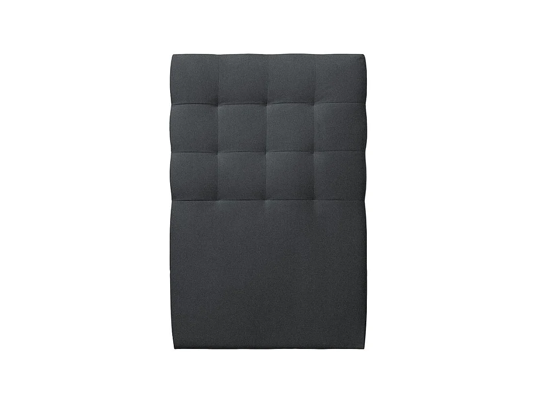 Tete de lit Capitonnée Velours Gris anthracite L 90 cm - Ep 10 cm rembourré