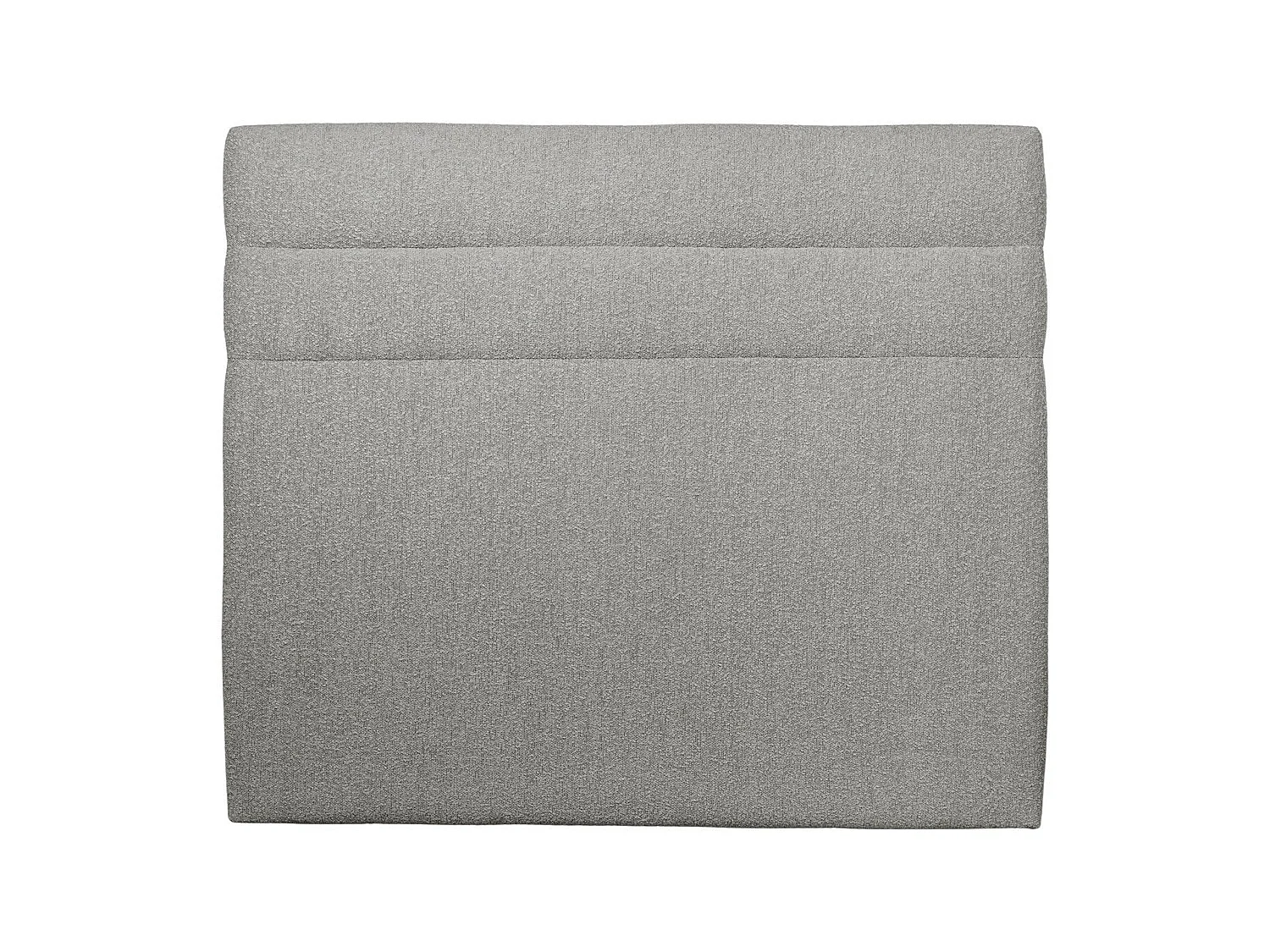 Tete de lit Lignes Bouclette Gris L 160 cm - Ep 10 cm rembourré