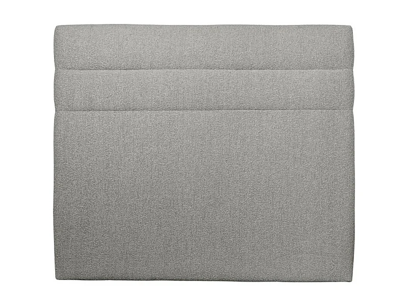 Tete de lit Lignes Bouclette Gris L 160 cm - Ep 10 cm rembourré