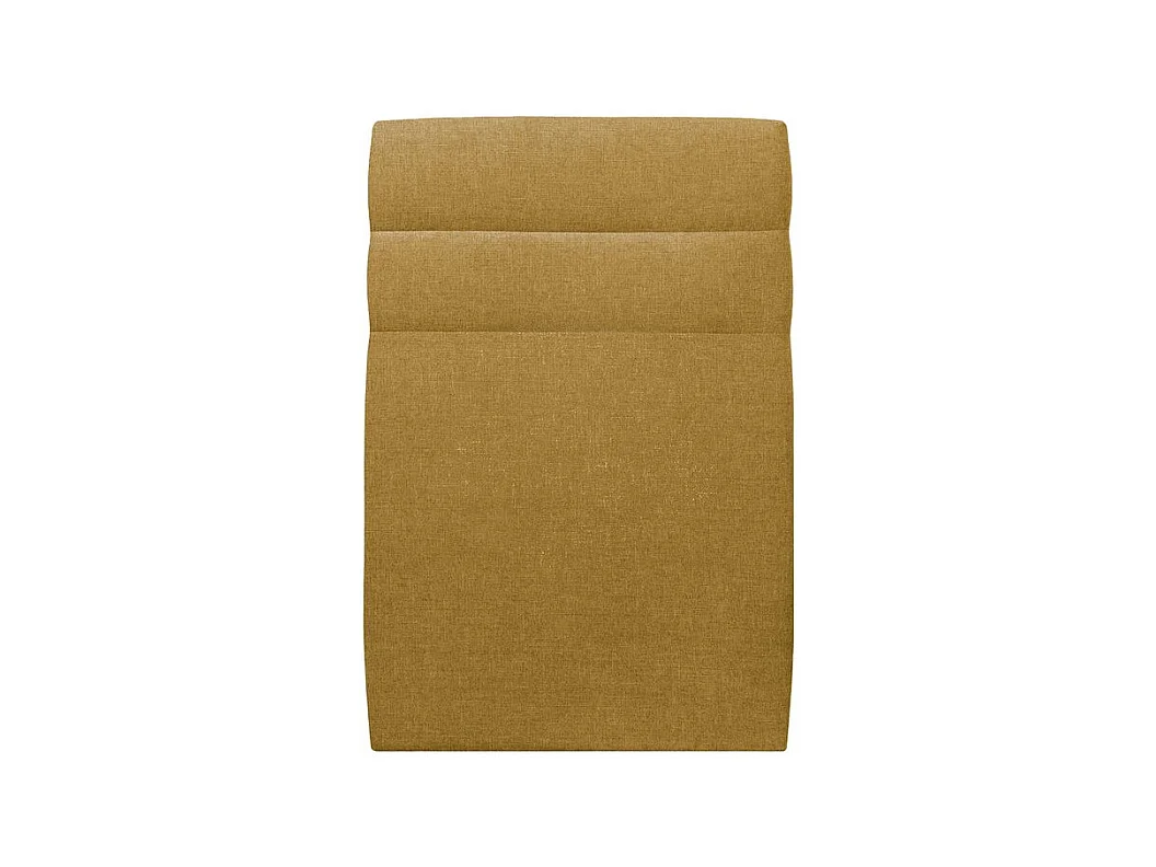 Tete de lit Lignes Tissu Jaune L 90 cm - Ep 10 cm rembourré