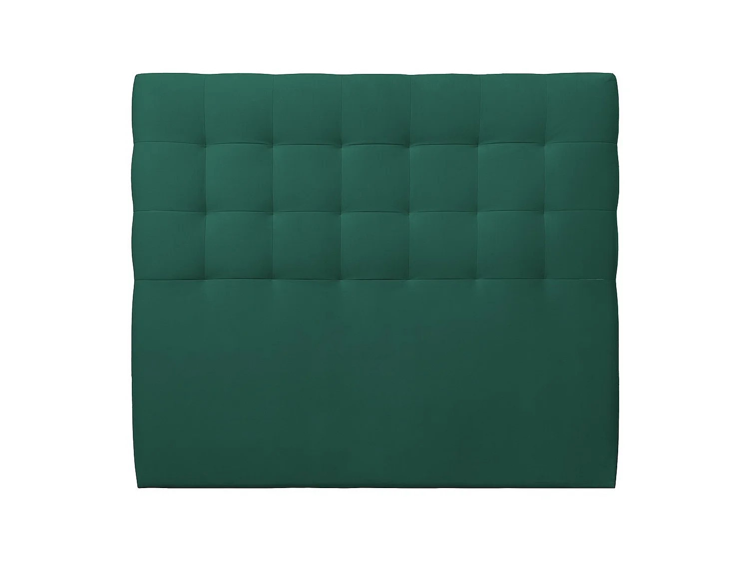 Tete de lit Capitonnée Velours Vert L 200 cm - Ep 10 cm rembourré