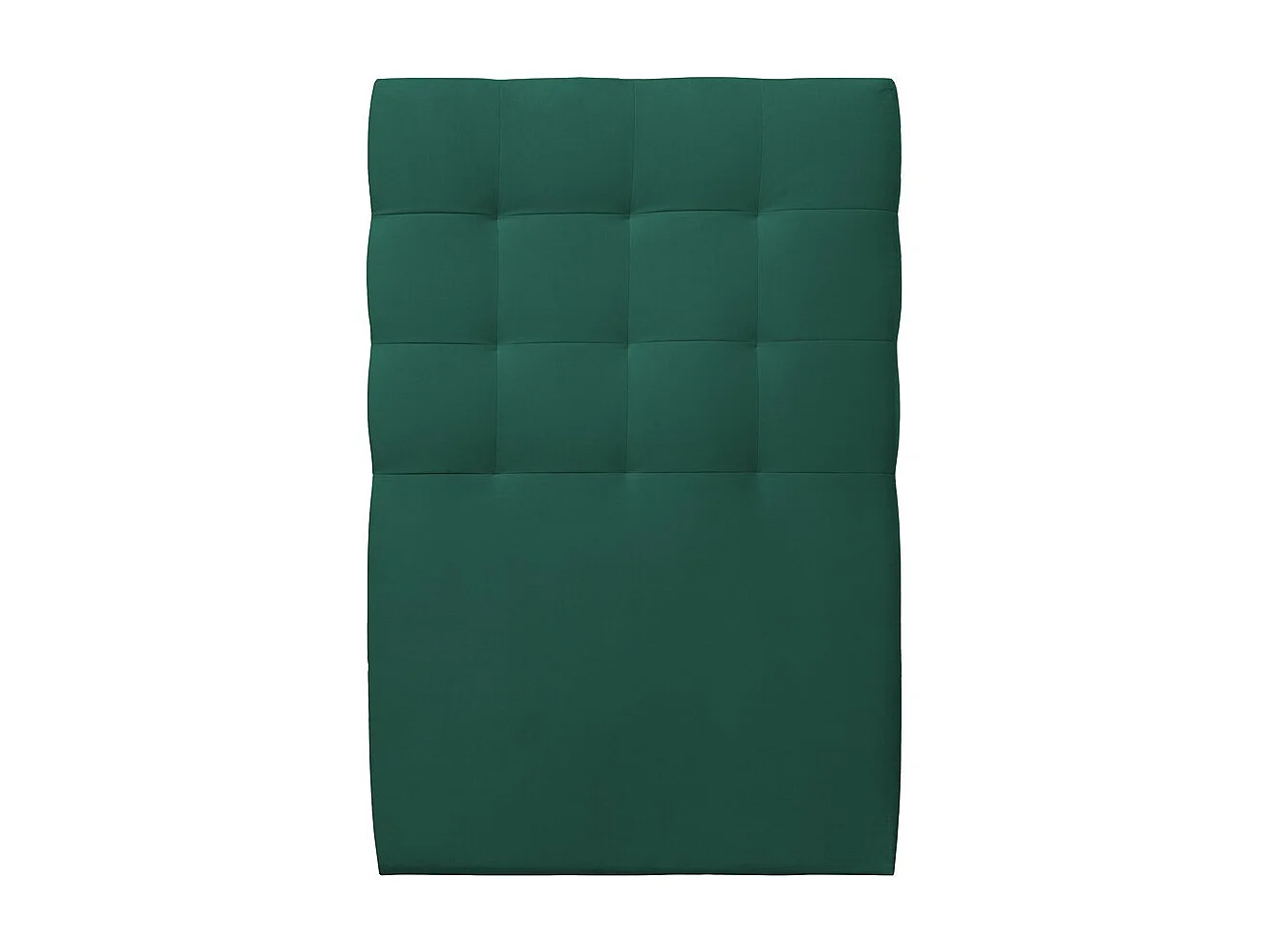 Tete de lit Capitonnée Velours Vert L 90 cm - Ep 10 cm rembourré